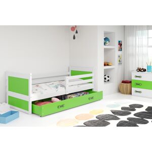 BMS Dětská postel RICO 1 | bílá 80 x 190 cm Barva: Zelená
