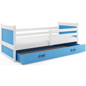 BMS Dětská postel RICO 1 | bílá 90 x 200 cm Barva: Modrá