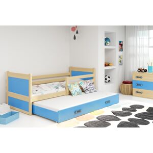 BMS Dětská postel s přistýlkou RICO 2 | borovice 90 x 200 cm Barva: Modrá