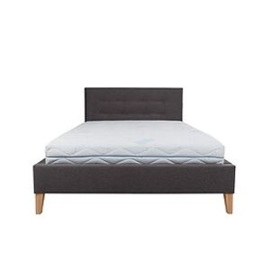 Black Red White Manželská postel: VEGAS 140x200 (bez matrace) Family Line - Látky: Vasco 21 Grey
