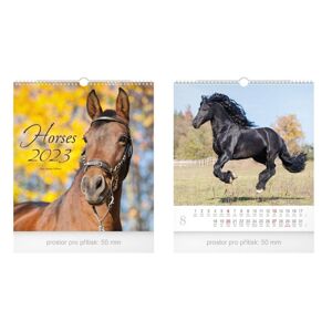 kalendář 2023 nástěnný malý Horses 1061348 - MFP Paper s.r.o.