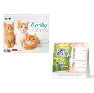 kalendář 2023 stolní mini Kočky 1061376 - MFP Paper s.r.o.