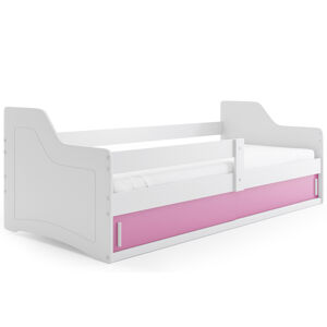 BMS Dětská postel SOFIX 1 Barva: bílá / růžová