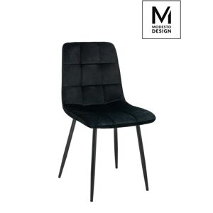 Modesto Design MODESTO krzesło CARLO czarne - welurem, metal