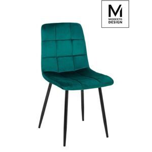 Modesto Design MODESTO krzesło CARLO zielone - welurem, metal