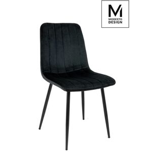 Modesto Design MODESTO krzesło LARA czarne - welurem, metal