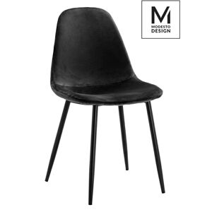 Modesto Design MODESTO krzesło LUCY czarne - welurem, metal