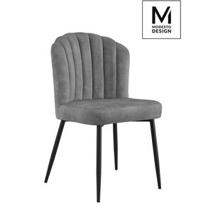 Modesto Design MODESTO krzesło RANGO Szare - welurem, metal