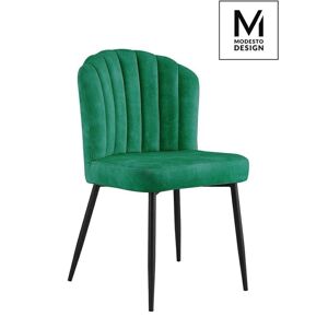 Modesto Design MODESTO krzesło RANGO zielone - welurem, metal