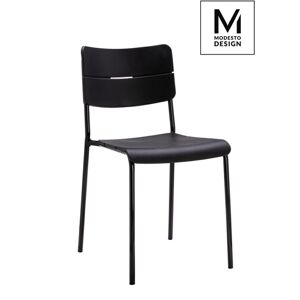Modesto Design MODESTO krzesło RENE czarno-czarne - polipropylen, metal