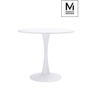 Modesto Design MODESTO Stół TULIP FI 90 biały - MDF, podstawa metalowe