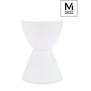 Modesto Design MODESTO stolek tamburín biały - polipropylen