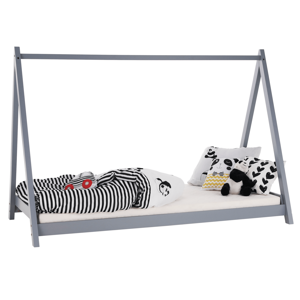 Tempo Kondela Montessori postel, borovicové dřevo, šedá, Gros