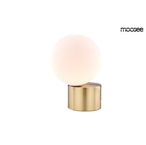 MOOSEE lampa Stołowe PARLA - złota podstawa, biały klosz