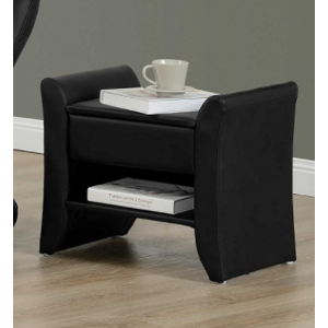 Tempo Kondela Noční stolek Bolton Barva: Černá