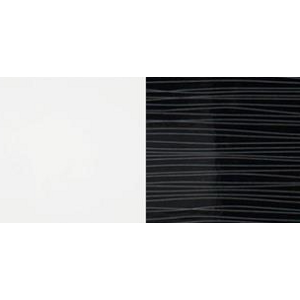 ArtMadex Noční stolek Lux stripes Farba: Biela / čierny stripes
