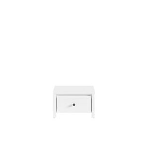 BRW Noční stolek: KARET - KOM1S_A Farba: biela/biela matná