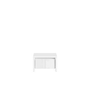 BRW Noční stolek: Kaspian - KOM1S Farba: Biela/biely lesk