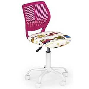 Dětská židle: HALMAR BALI HALMAR - poťahový materiál: ružová tkanina