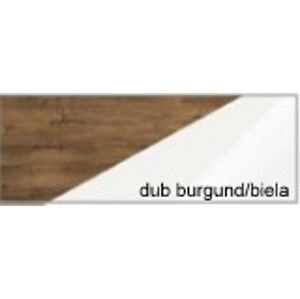 WIP Obývací stěna VERIN 1 Barva: dub burgund/bílá lesk