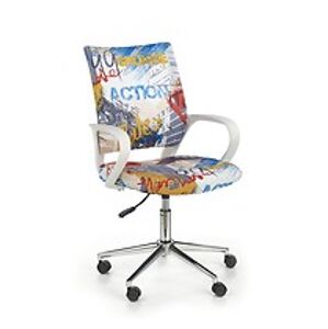 Dětská židle: HALMAR IBIS FREESTYLE HALMAR - poťahový materiál: viacfarebná