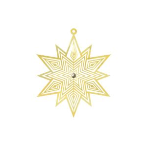 vločka zlatá závěs vánoční plech. 11cm 1804B-14(12CM).10/001 8885956 - MFP Paper s.r.o.