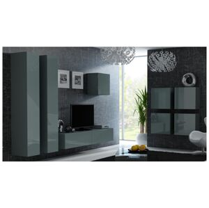 Artcam Obývací stěna Vigo 24 Farba: Sivá/sivý lesk