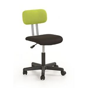 BRW Dětská židlička: PLAY HALMAR - poťahový materiál: PLAY Membránová nábytková látka - čierno-zelená