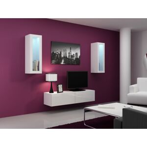 Artcam Obývací stěna Vigo VIII Farba: Biela/biely lesk
