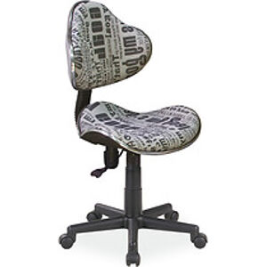 Dětská židle: SIGNAL Q-G2 SIGNAL - stoličky: látka - vzor ružový