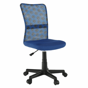 Tempo Kondela Otočná židle, modrá / vzor / černá, GOFY