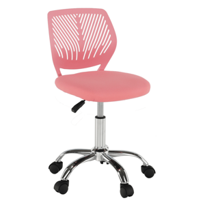 Tempo Kondela Otočná židle, růžová / chrom, SELVA