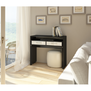 WIP PC stolek Zoom lesk Barva: černá/bílý lesk