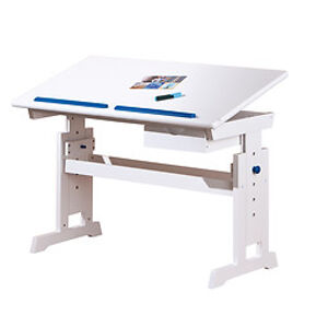 Dětský psací stůl: HALMAR BARU HALMAR - drevo: Biela/modrá-ružová