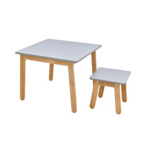 ArtBel Dětský set stůl & židle WOODY Barva: Šedá