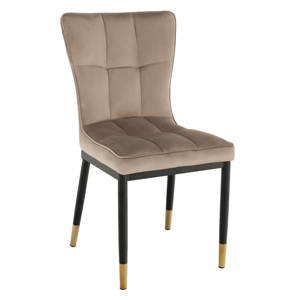Tempo Kondela Designová jídelní židle, béžová Velvet látka, EPONA
