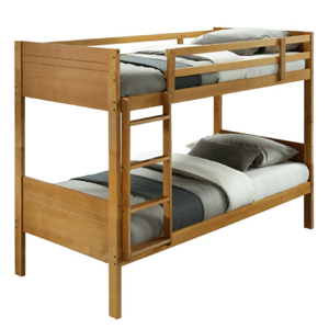 Tempo Kondela Patrová postel, masivní dřevo, dub, Makira