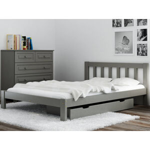 ArtMag Manželská postel OFELIA šedá | 160 x 200 cm