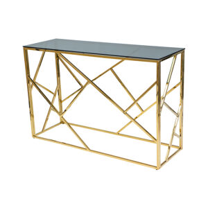 Signal Příruční stolek Escada C zlatý | kouřové sklo / zlatý