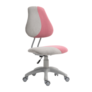 Tempo Kondela Rostoucí otočná židle, šedá / růžová, RAIDON