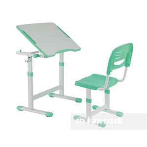 Fundesk Rostoucí stůl PICCOLINO II se židlí Barva: Zelená