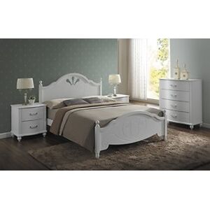 Dřevěná postel: SIGNAL MALTA s roštem 160 x 200 SIGNAL - spálňový nábytok: drevo/ MDF - biela