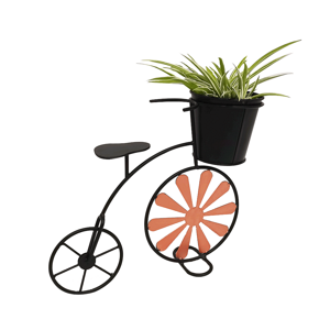 Tempo Kondela RETRO květináč ve tvaru kola, bordó / černá, Semily