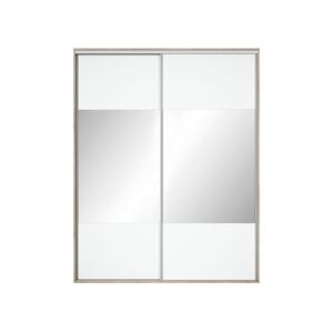BRW Dveře skříně: NADIR - FRN / 190/200 / 2M Barva: bílá/zrcadlo