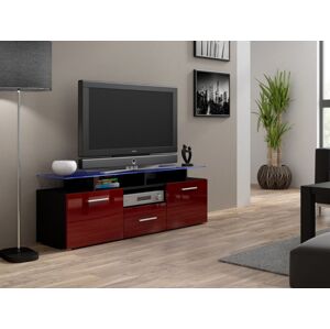 Artcam TV stolek EVORA | mini černý Barva: Černá/bordó