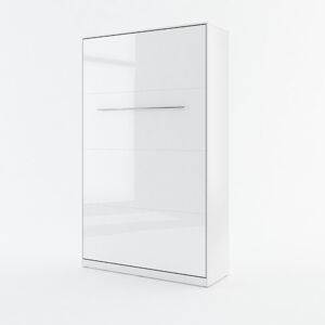 Dig-net nábytek Sklápěcí postel Lenart Concept PRO CP-02 | 120x200 Barva: CP-02p bílý lesk / bílá