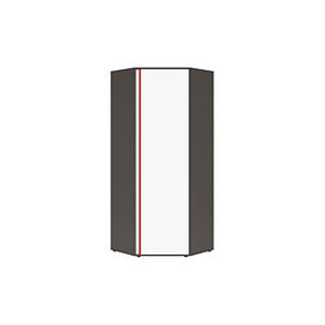 Black Red White Skříň: GRAPHIC-SZFN1D / B Farba: sivý wolfram/biely/červený