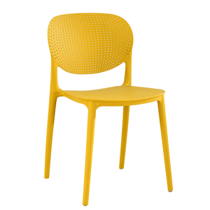 Tempo Kondela Stohovatelná židle, žlutá, FEDRA NEW