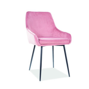 Signal Židle ALBI VELVET Barva: Růžová / TAP.92