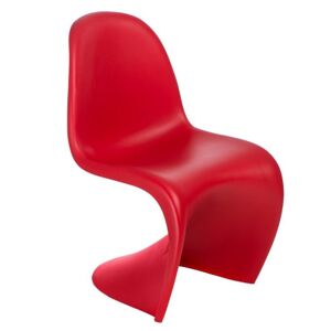 Stolička Balance /inšpirovaná Panton Chair/ Barva: Červená